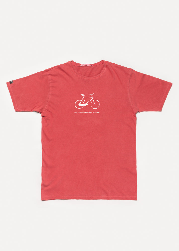 Iaios Camiseta roja - Ciclista de pega Solo queda un día