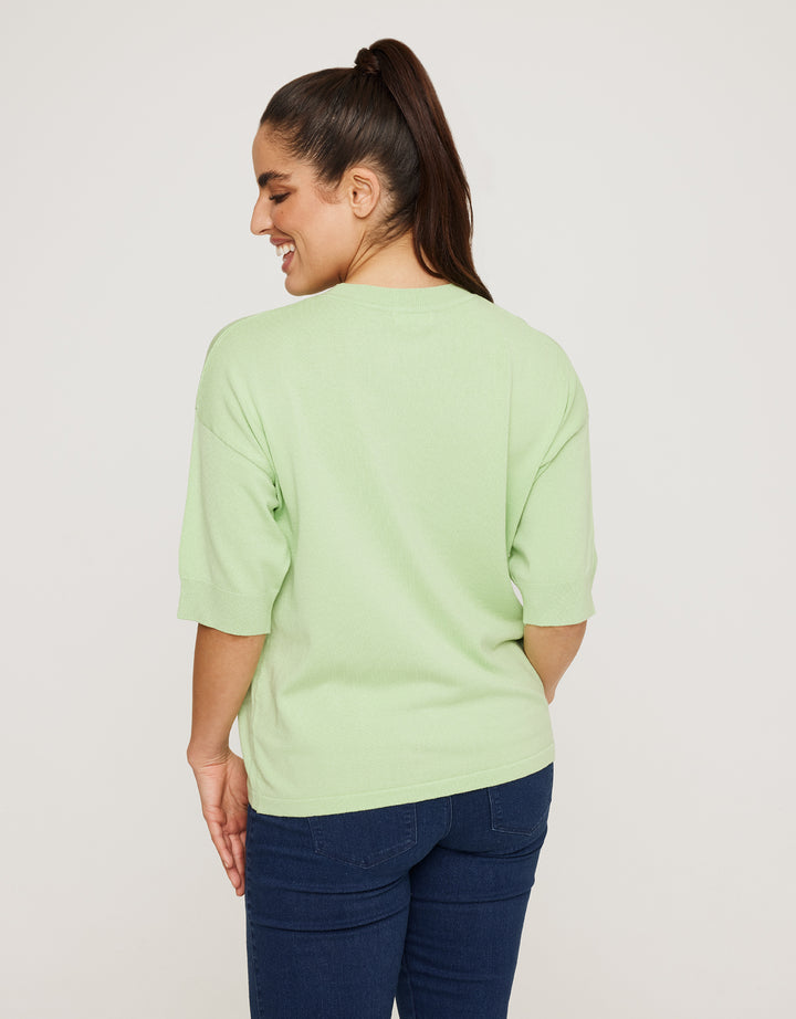 koala bay Jersey Manga Corta Verde Claro - Krekla Outlet online
