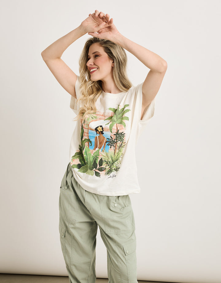 koala bay Camiseta Manga Corta Beige - Balmina Gran oferta