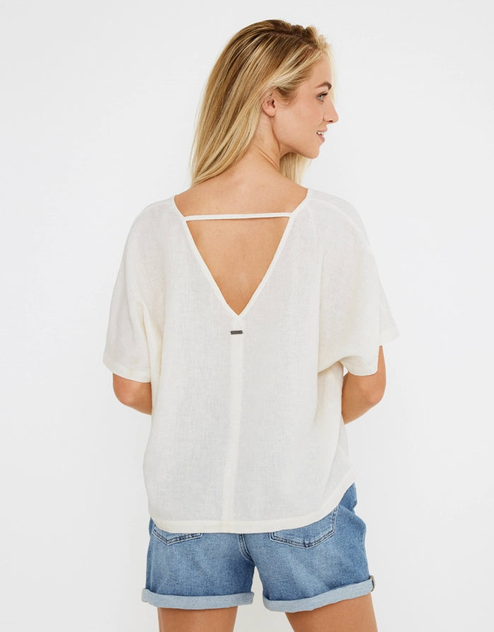 koala bay Blusa Manga Corta Lino - Casilda