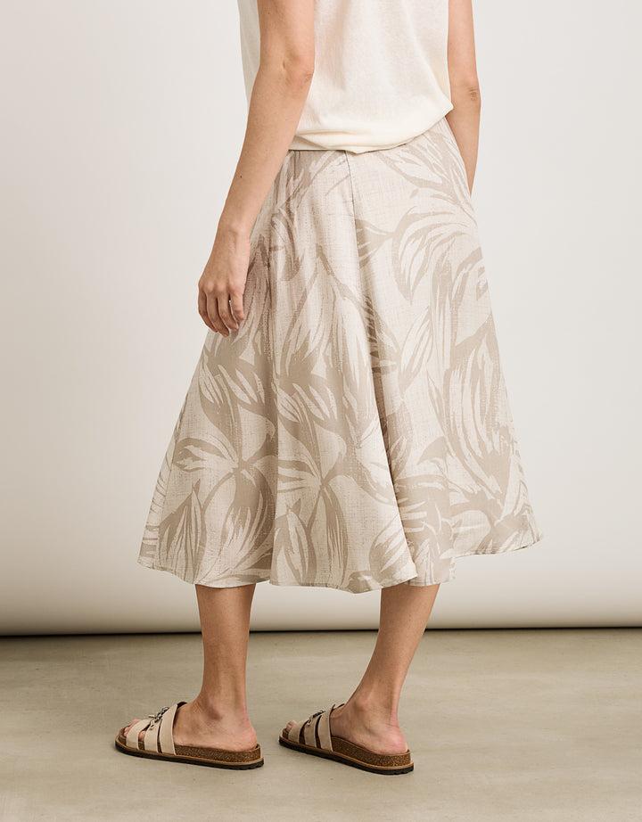 koala bay Falda Midi Beige - Trofe Promoción por tiempo limitado