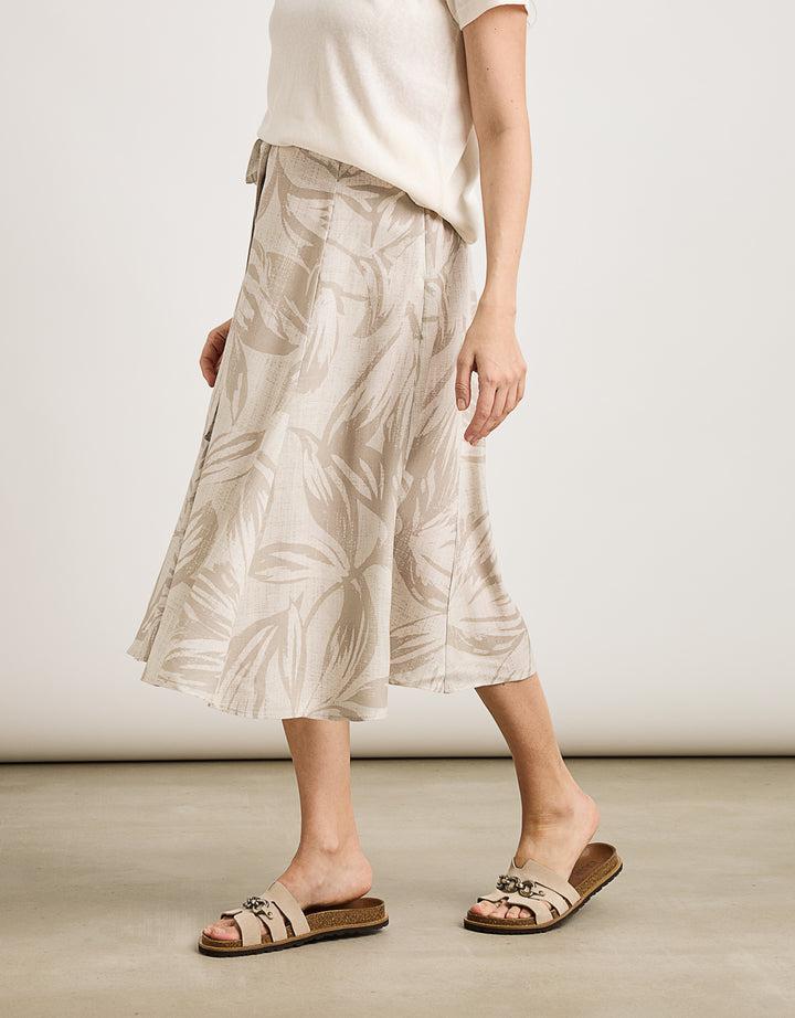 koala bay Falda Midi Beige - Trofe Promoción por tiempo limitado