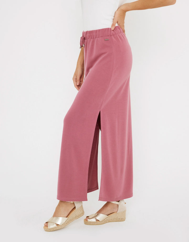 koala bay Falda Midi Rosa - Claudina Superdescuento