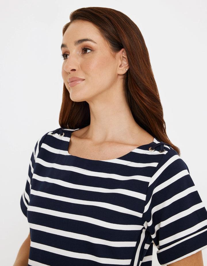koala bay Vestido Corto Rayas - Marini Grandes ahorros
