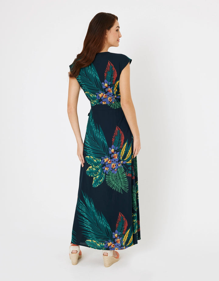 koala bay Vestido Largo Estampado Tropical Multicolor - Titania Outlet
