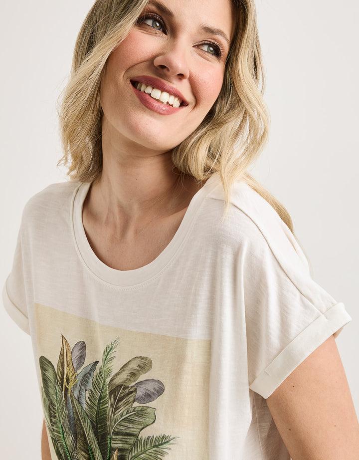 koala bay Camiseta Manga Corta Off White - Nolvanor Venta caliente