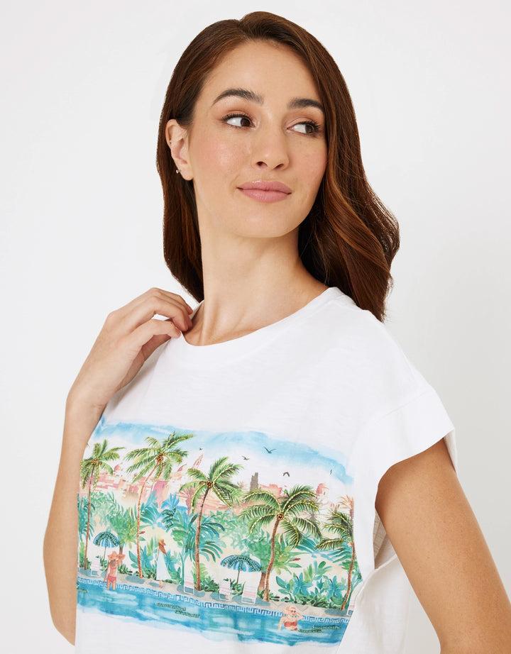 koala bay Camiseta Manga Corta Blanco - Naliaca Libre de impuestos