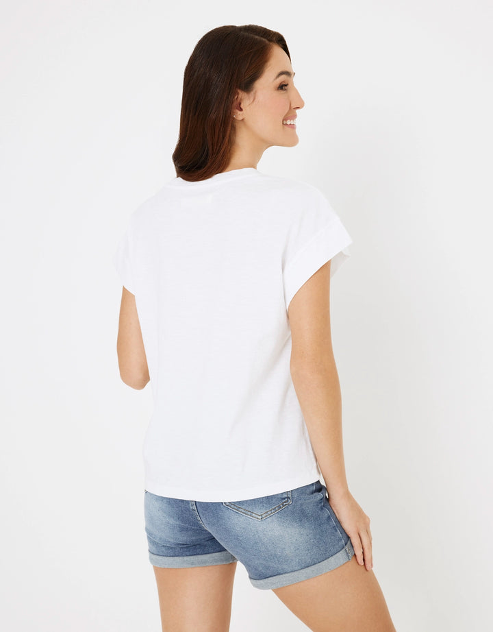 koala bay Camiseta Manga Corta Blanco - Naliaca Libre de impuestos