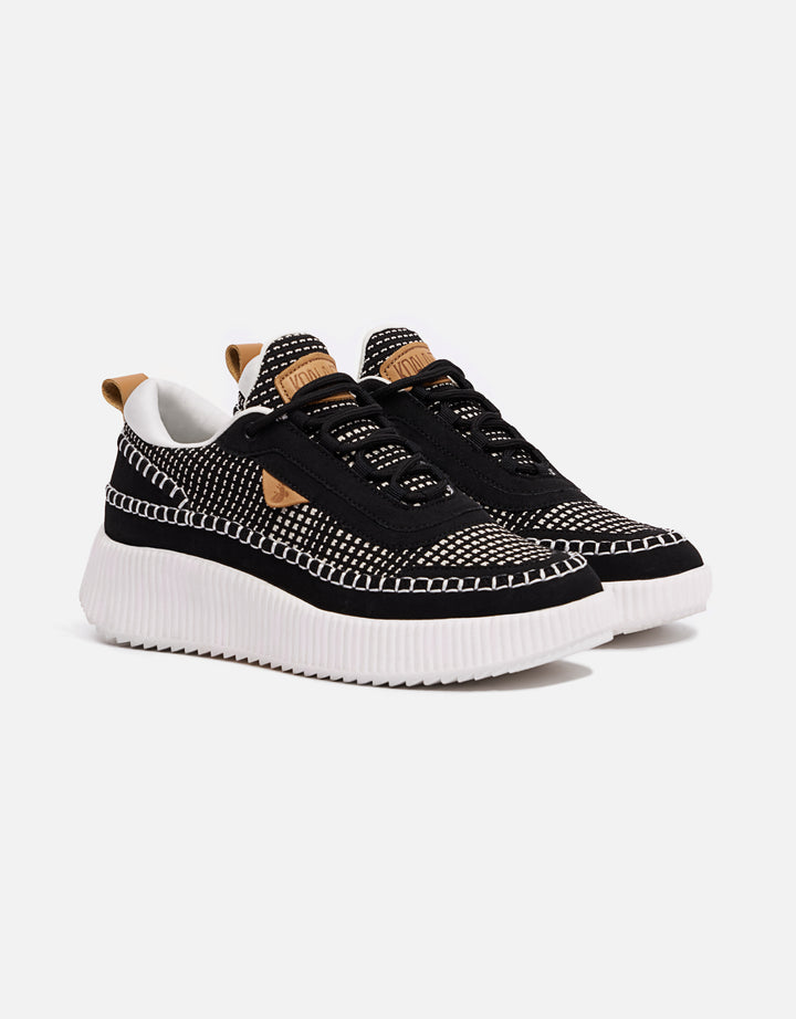 koala bay Zapatillas Plataforma Negro - Treviso Descuento por venta flash