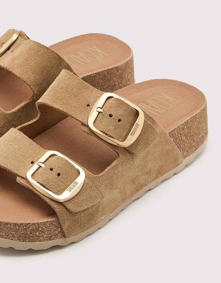 koala bay Sandalia Bio con Cuña Camel - Sintran Rebajas baratas