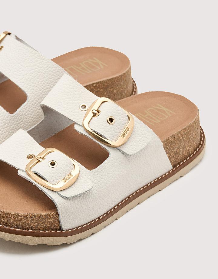 koala bay Sandalia Bio con Cuña Blanco - Sintran Rebajas de fábrica