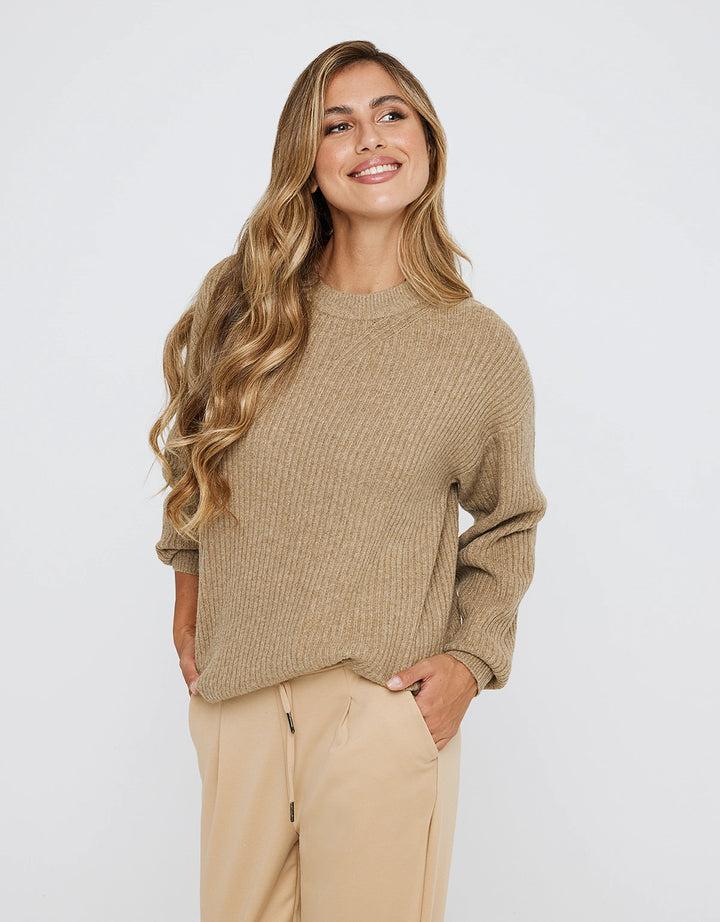 koala bay Jersey Manga Larga Básico Camel - Capibara Rebajas