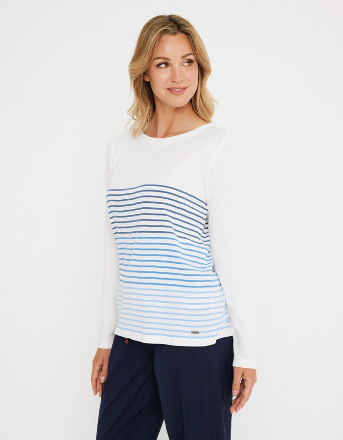 koala bay Camiseta Manga Larga Azul - Ryana Descuento