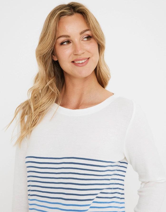 koala bay Camiseta Manga Larga Azul - Ryana Descuento