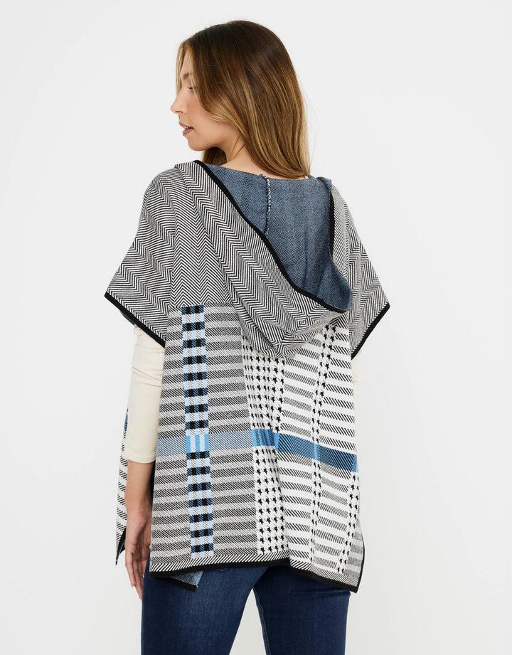 koala bay Poncho Cuadros con Capucha - Zalika Mejor oferta