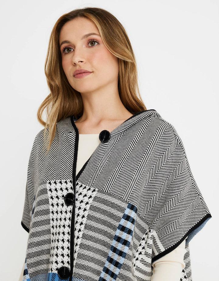 koala bay Poncho Cuadros con Capucha - Zalika Mejor oferta