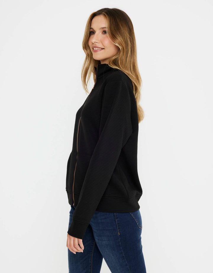 koala bay Chaqueta Cremallera Negro - Tigia Oferta especial de fábrica