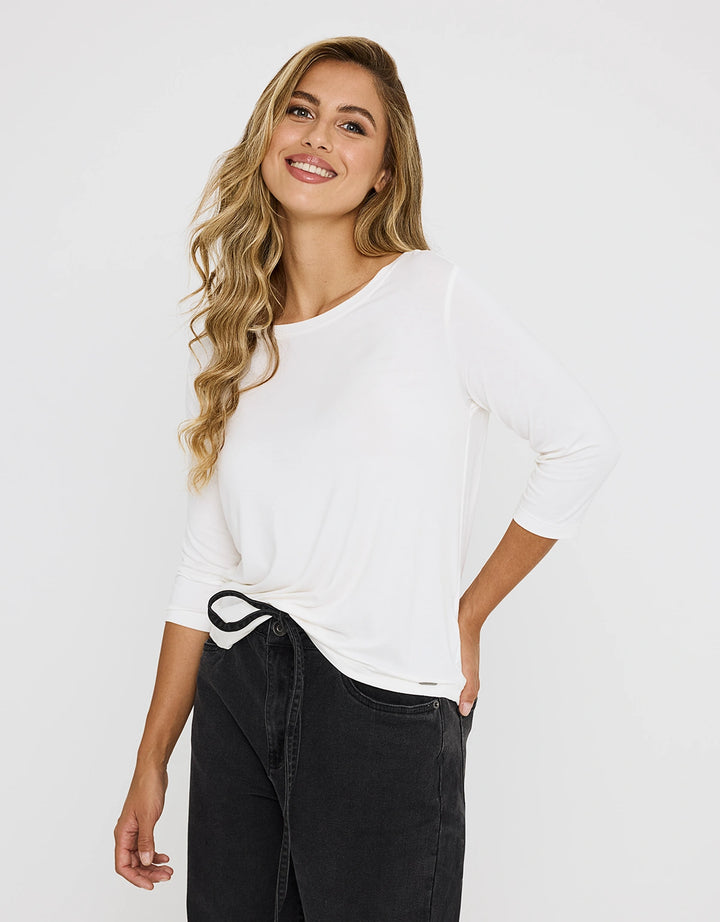 koala bay Camiseta Media Manga Beige - Kloraleen Última moda