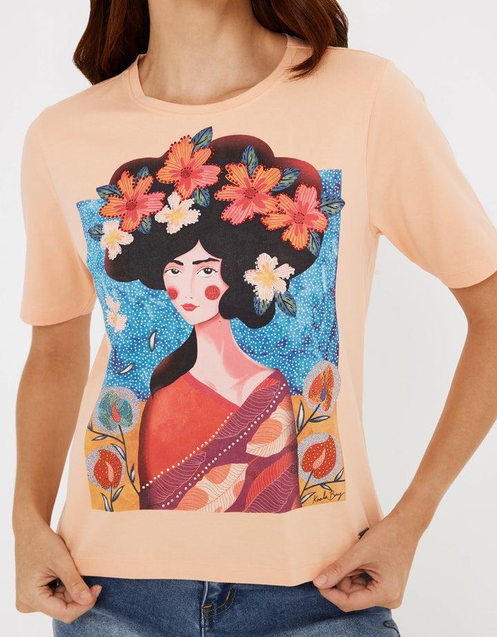 koala bay Camiseta Manga Corta Naranja - Pelzo Descuento