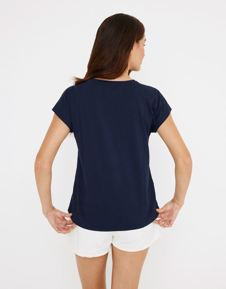 koala bay Camiseta Manga Corta Azul Marino- Pelzoflor Tienda
