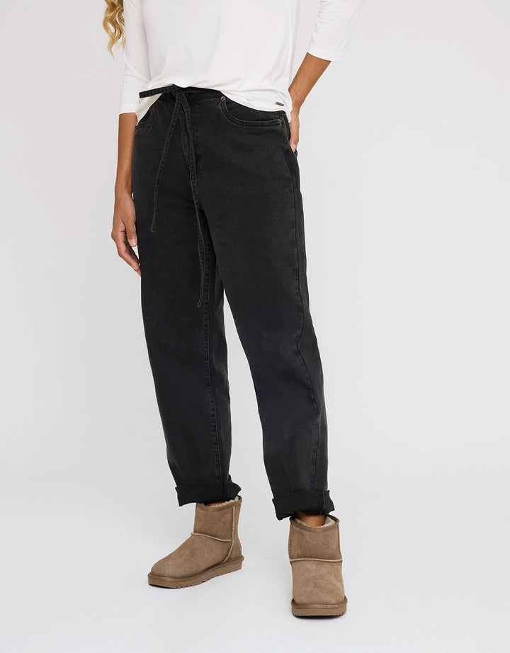 koala bay Pantalón Denim Negro - Nevis Precio de fábrica