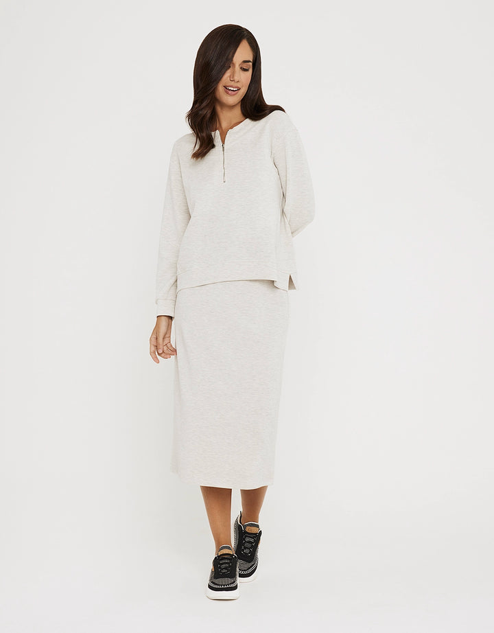 koala bay Falda Midi Gris - Rovium