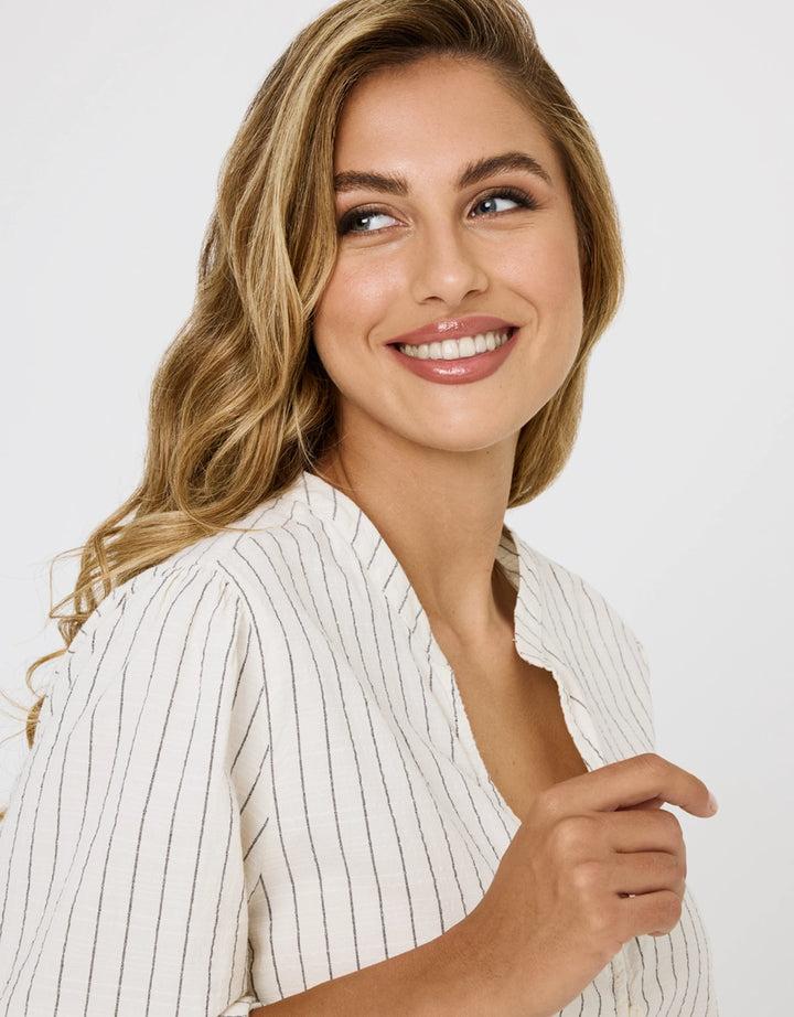 koala bay Camisa Manga Larga Rayas Off White - Tylus Última moda