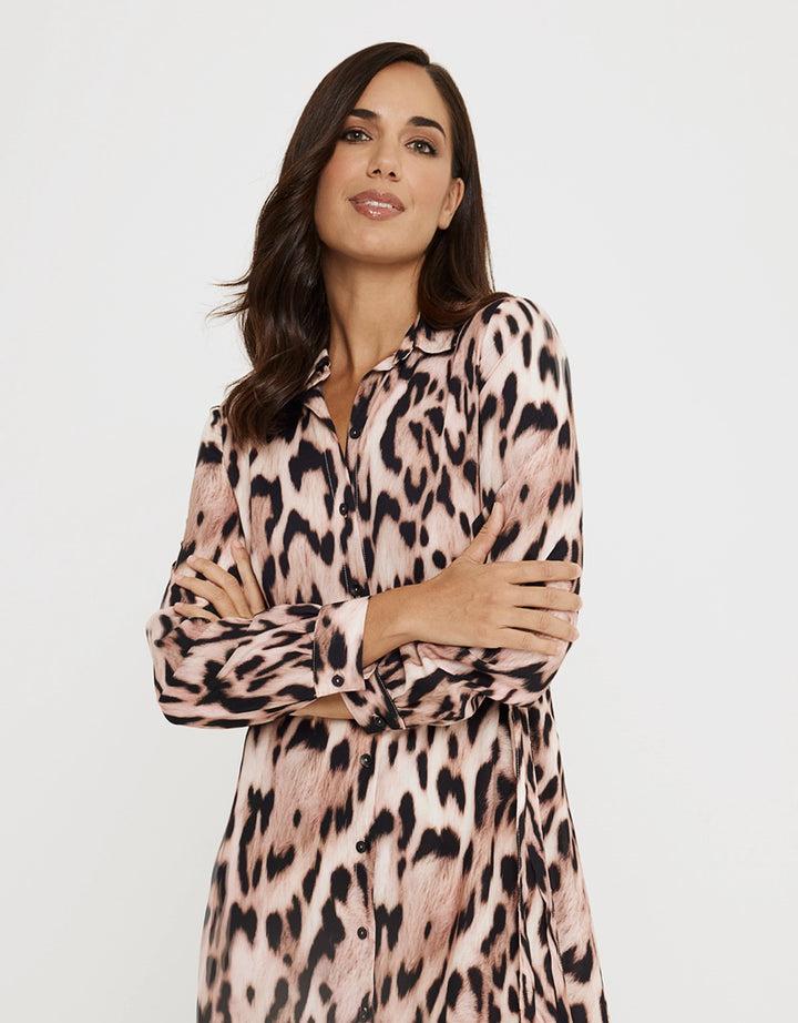 koala bay Vestido Largo Animal Print - Leormin Gran oferta