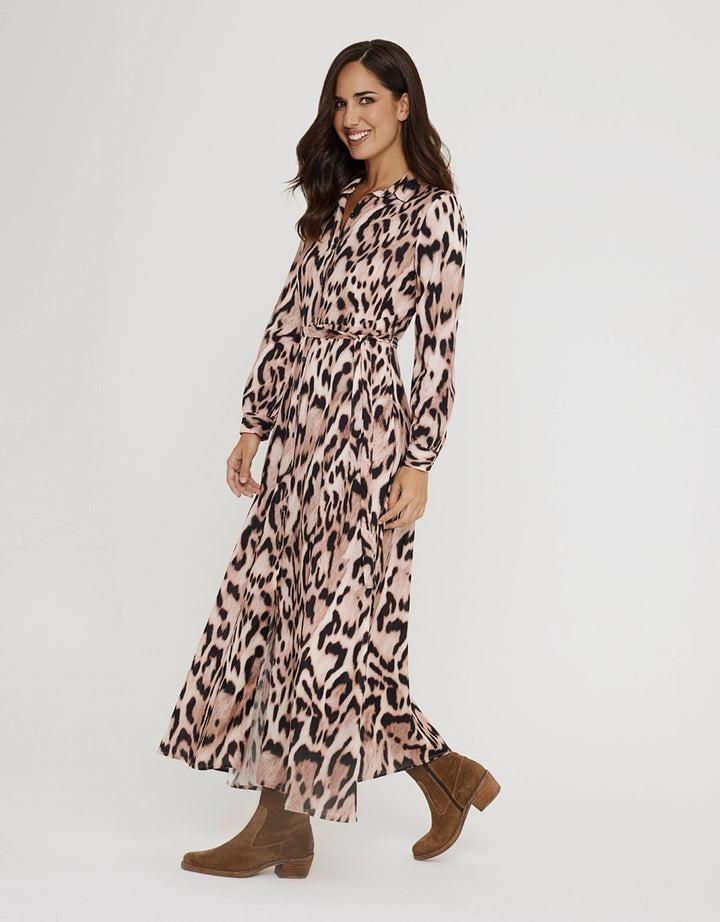 koala bay Vestido Largo Animal Print - Leormin Gran oferta