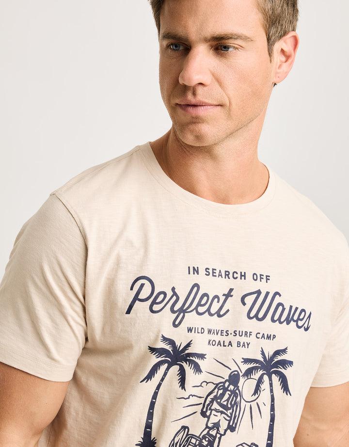 koala bay Camiseta Manga Corta Beige - Lanau En oferta