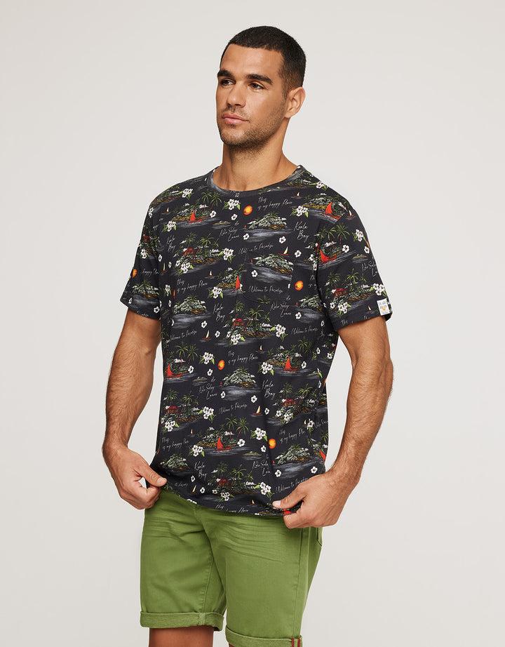 koala bay Camiseta Manga Corta Negro - Corsario Descuentos del mes