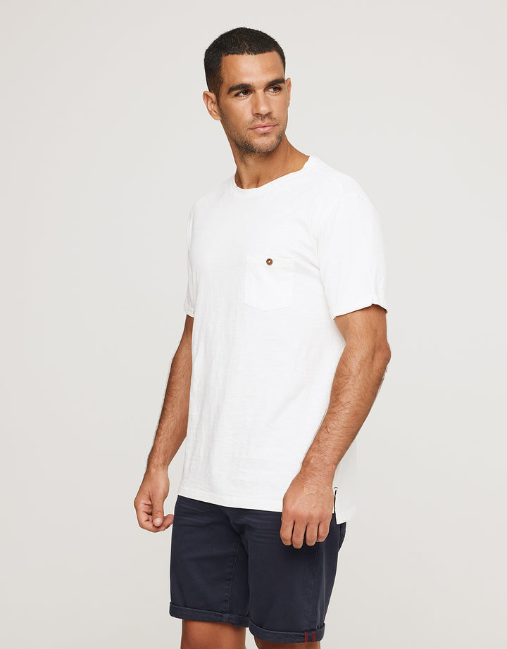 koala bay Camiseta Manga Corta Blanco - Button Gran oferta