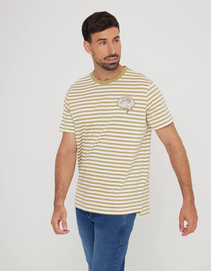 koala bay Camiseta Manga Corta Rayas - Canoon Descuento