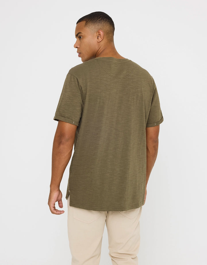 koala bay Camiseta Manga Corta Caqui - Button Precio ultrabajo