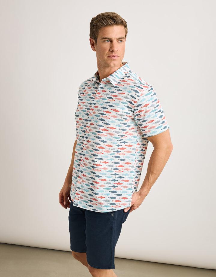 koala bay Camisa Manga Corta Blanco - Rosspe Rebajas