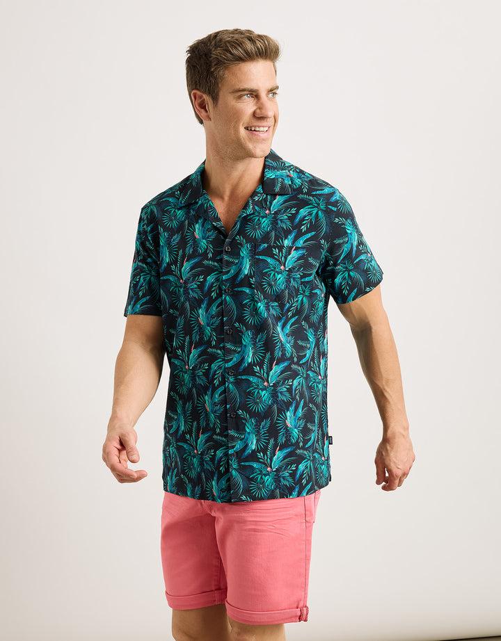 koala bay Camisa Manga Corta Azul Marino - Amazono Ofertas