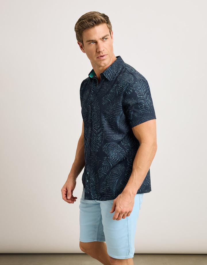 koala bay Camisa Manga Corta Azul Marino - Furaira En oferta