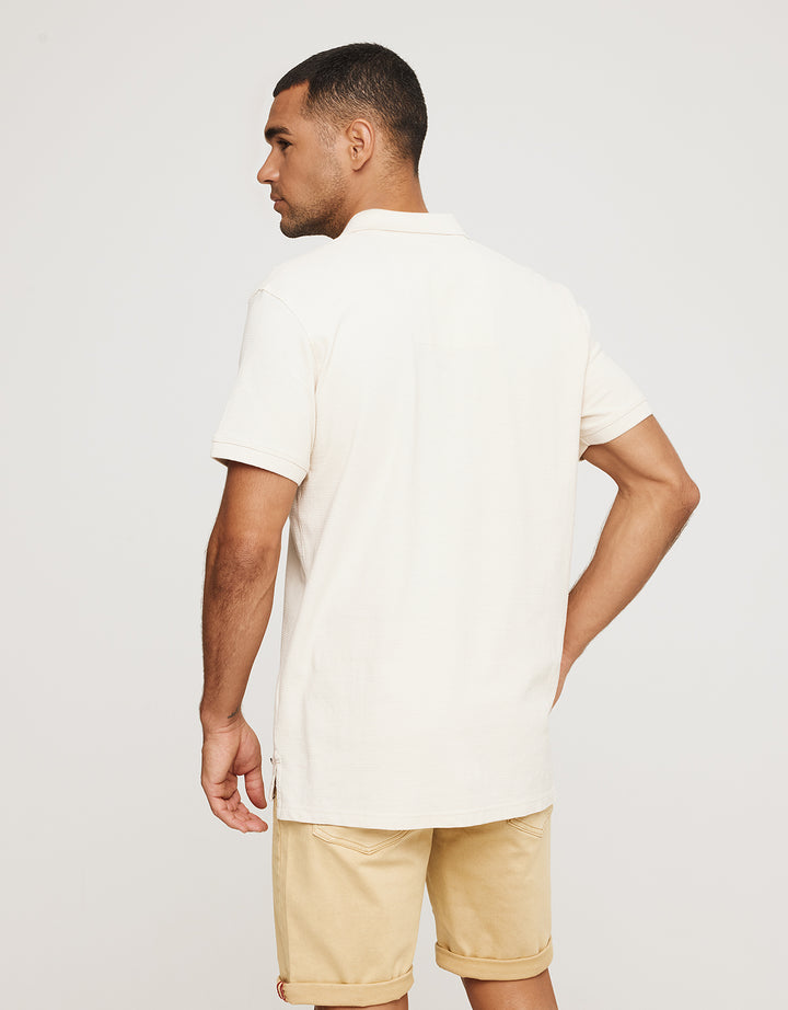 koala bay Polo Manga Corta Algodón Beige - Tome Oferta especial