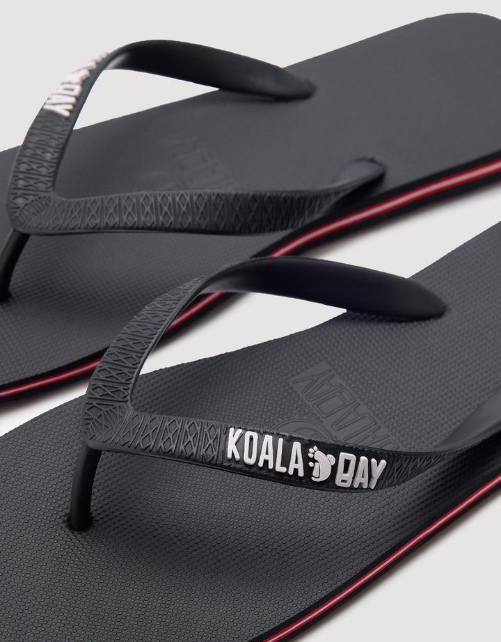 koala bay Chancla Dedo Negro - Mundaka En oferta