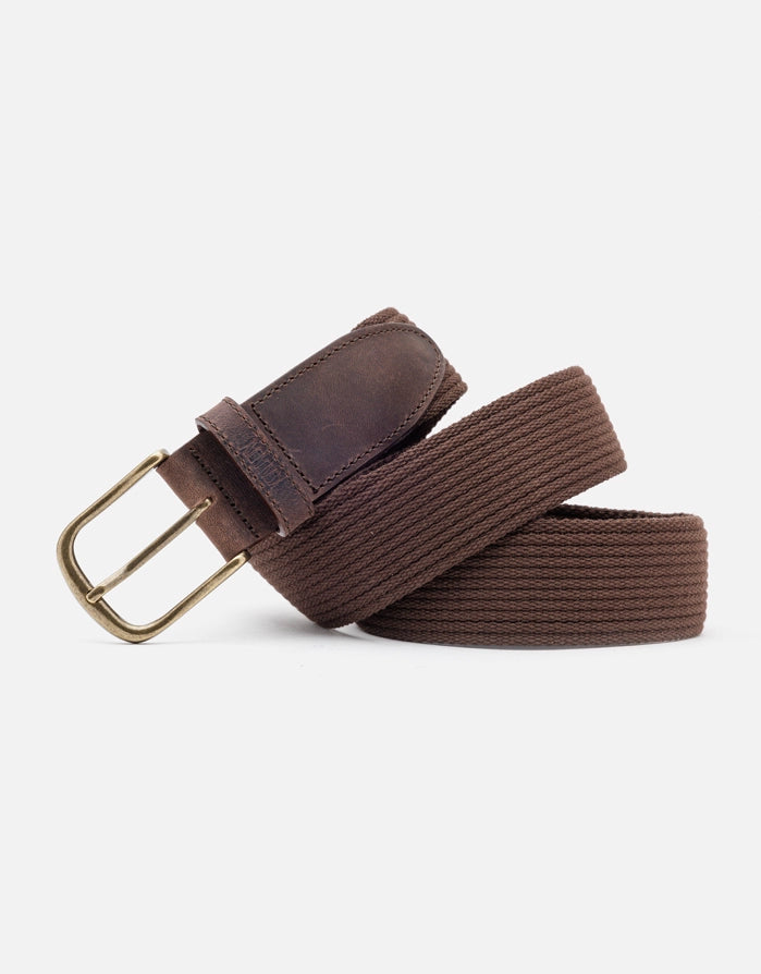 koala bay Cinturón Marrón Piel y Algodón - Owen COMPRAR AHORA