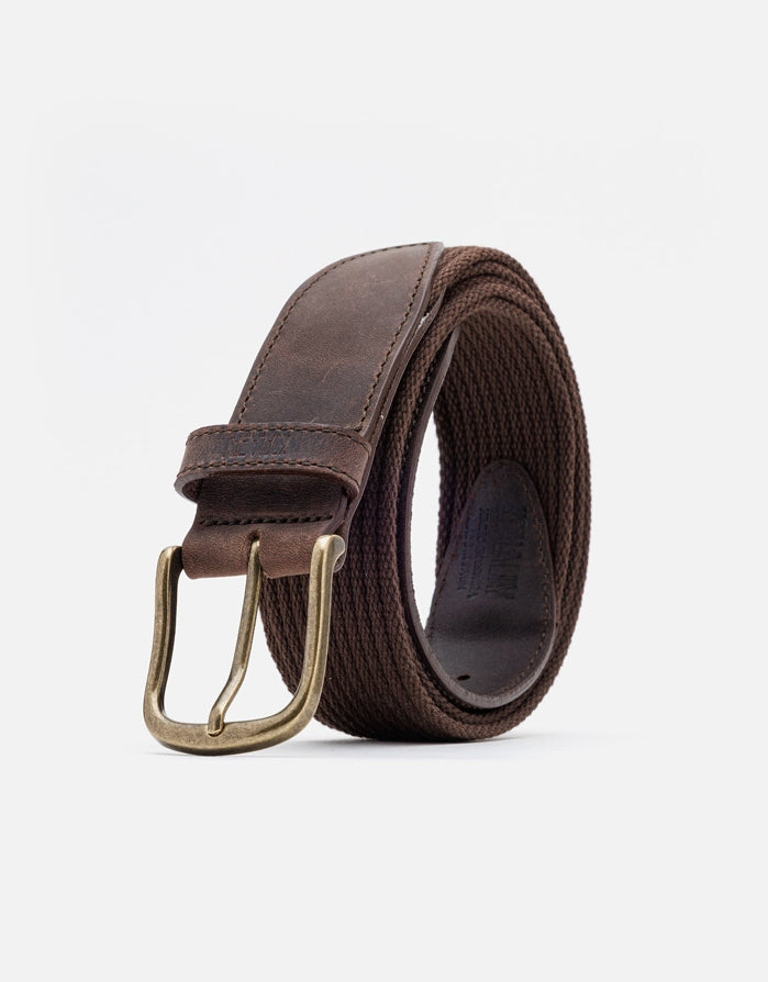 koala bay Cinturón Marrón Piel y Algodón - Owen COMPRAR AHORA