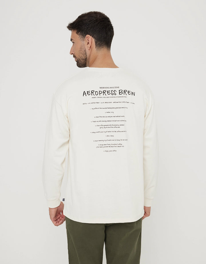 koala bay Sudadera sin Capucha con Estampado Blanco - Isalow