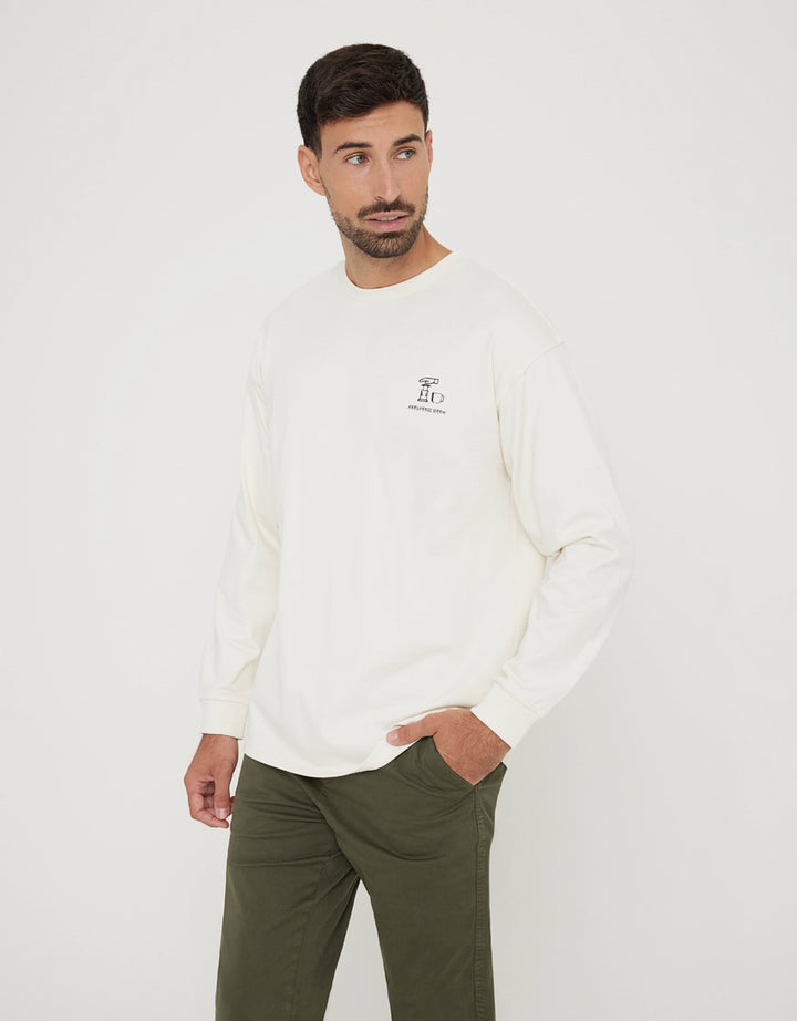 koala bay Sudadera sin Capucha con Estampado Blanco - Isalow Gran oferta