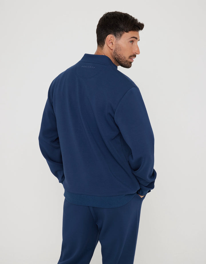 koala bay Sudadera sin Capucha y Cremallera Azul Marino - Sailsud Rebajas top