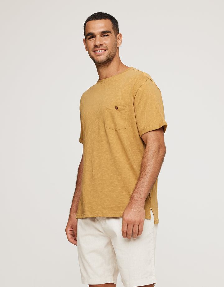 koala bay Camiseta Manga Corta Mostaza - Button Envío gratis