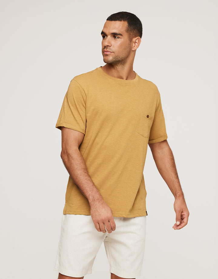 koala bay Camiseta Manga Corta Mostaza - Button Envío gratis