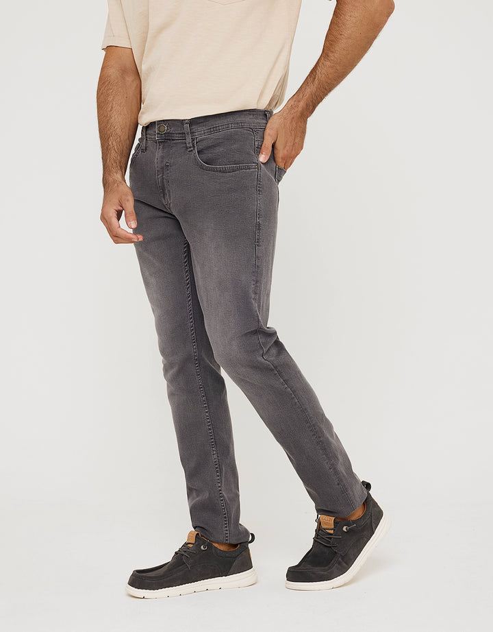 koala bay Pantalón Denim Gris Oscuro - Lordseat Última moda