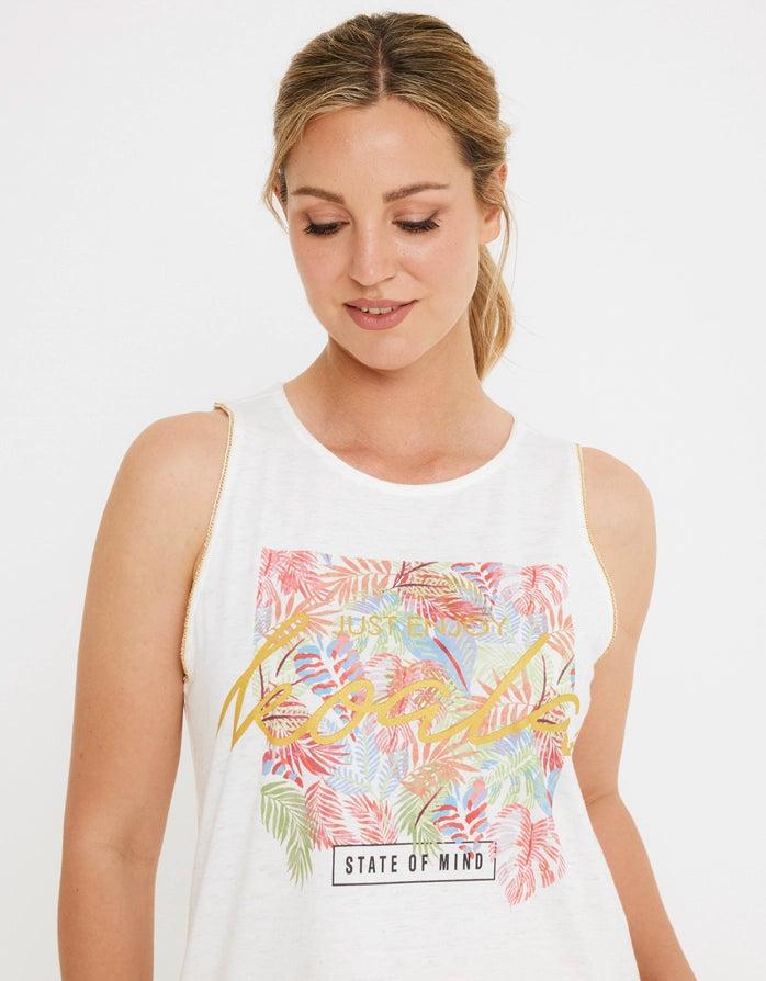 koala bay Camiseta Tirantes Estampada - Mind Rebajas baratas