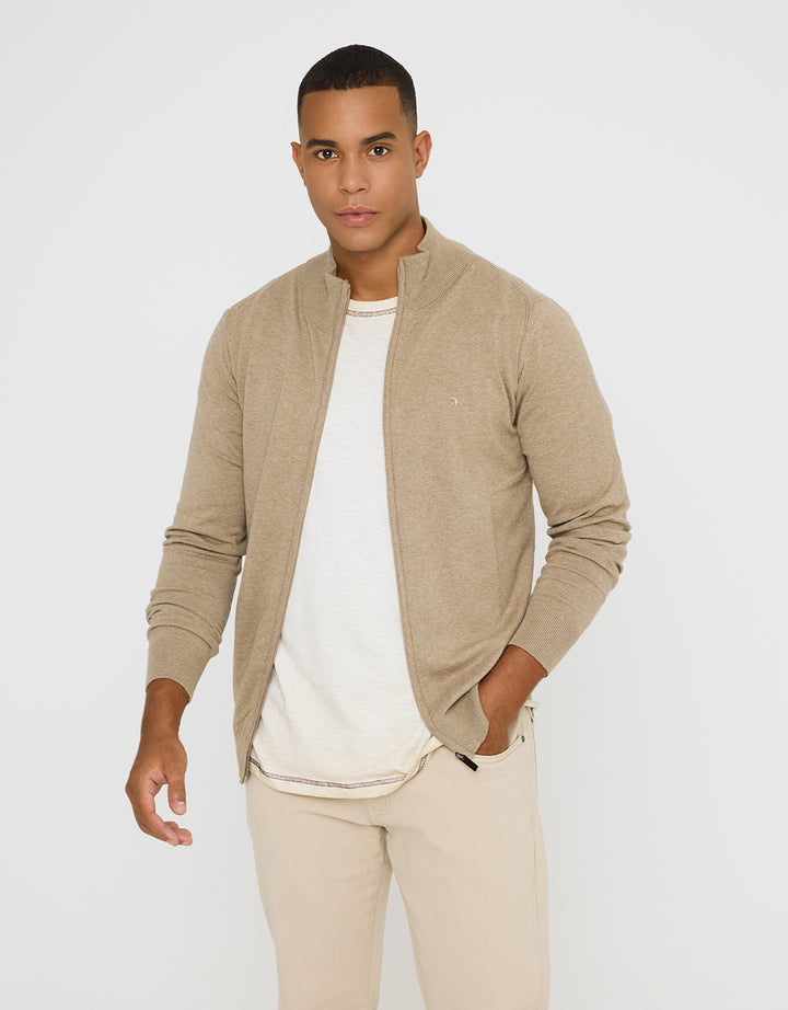 koala bay Jersey con Cremallera Beige - Picos Liquidación