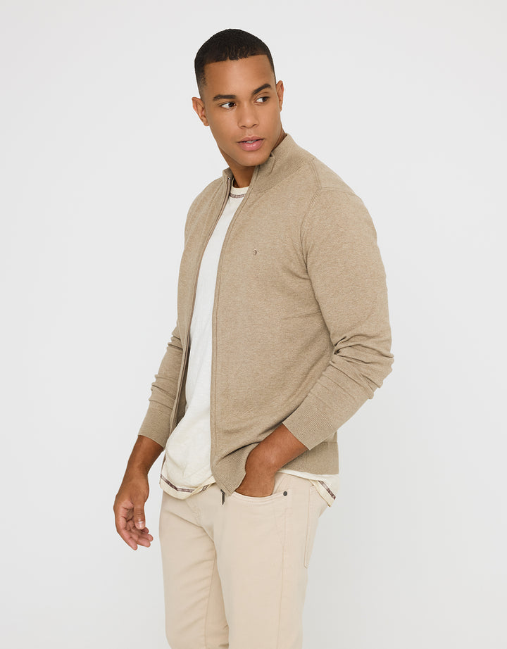 koala bay Jersey con Cremallera Beige - Picos Liquidación